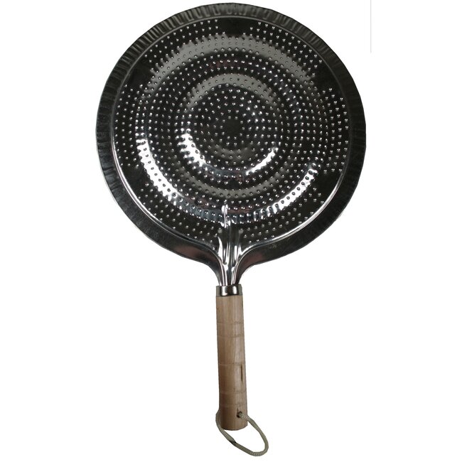 Benson Sudderplaat - Vlamverdeler - Ø 21 cm - Houten Handgreep - Vaatwasserbestendig