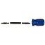 Benson Compacte schroevendraaier met 4 bitjes - 8,5 cm - comfortabele grip - ideaal voor onderweg