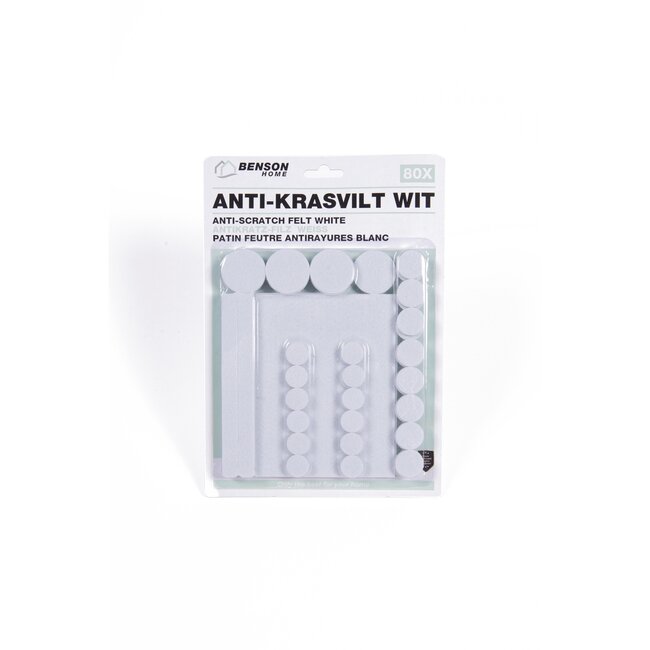 Benson Anti Krasvilt - Wit - Diverse Maten - 80 stuks