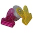 Benson Handige clip met zuignap - 5 stuks - meerkleurig - 5x4 cm