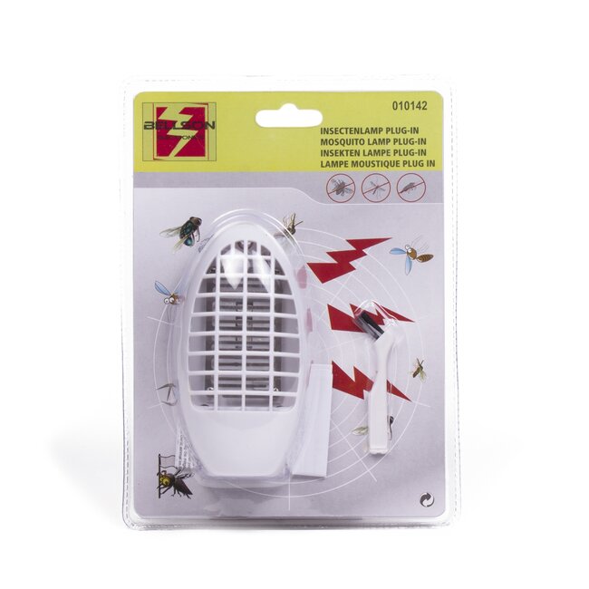 Benson Insectenlamp plug-in - UV-licht - Met opvangbakje - Energiezuinig - Wit