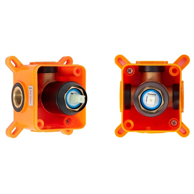 REA Inbouw regendouche - mat zwart - 25 cm - minimalistisch design