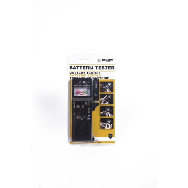 Benson Universele batterij-, lamp- en zekeringtester - compact en draagbaar