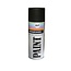 Sprayson Verf spuitbus - hoogglans zwart - nitro combilak - 400 ml - 12 stuks