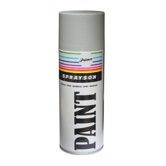 Sprayson Grijze primer spuitbus - hoge dek- en vulkracht - 400 ml - set van 12 stuks