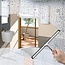 REA Badkamer Wisser/Douche Trekker met Houder - 25 cm - Chroom