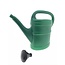 Benson Kunststof gieter met broeskop - 5 liter - groen - lichtgewicht - liter aanduiding