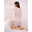 REA Kanten kimono - Wit - Bloemenmotief - S/M - Elegant en comfortabel