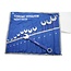 Hofftech Metrische ring-steeksleutel set - 12-delig - 6-32 mm - blauw gripcoating