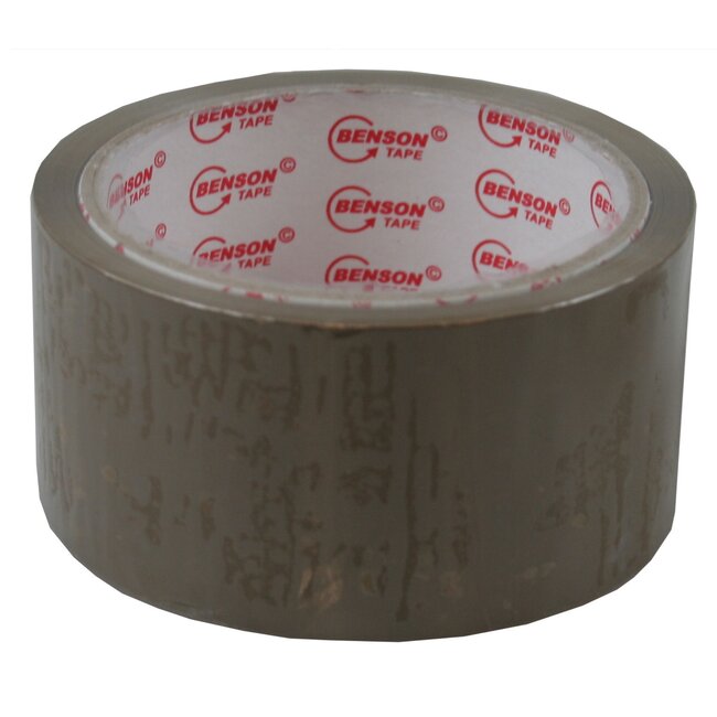 Benson Verpakkingstape - 48 mm x 50 m - bruin - 6 stuks - sterke hechting - temperatuurbestendig