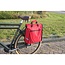 Lastpak Fiets pakaftas met regenhoes - 20 liter - rood - reflectiebanden - extra opbergvak
