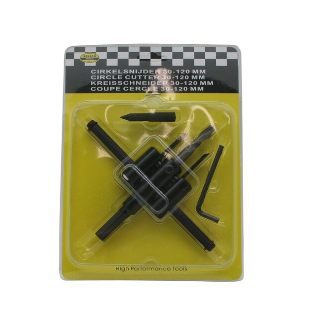 Benson Cirkelsnijder - Hardmetaal - Ø 30-120 mm - Voor Diverse Materialen