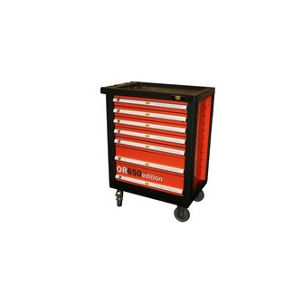 Benson Gevulde gereedschapswagen - 650-delig - 7 laden - robuust en afsluitbaar - compact formaat