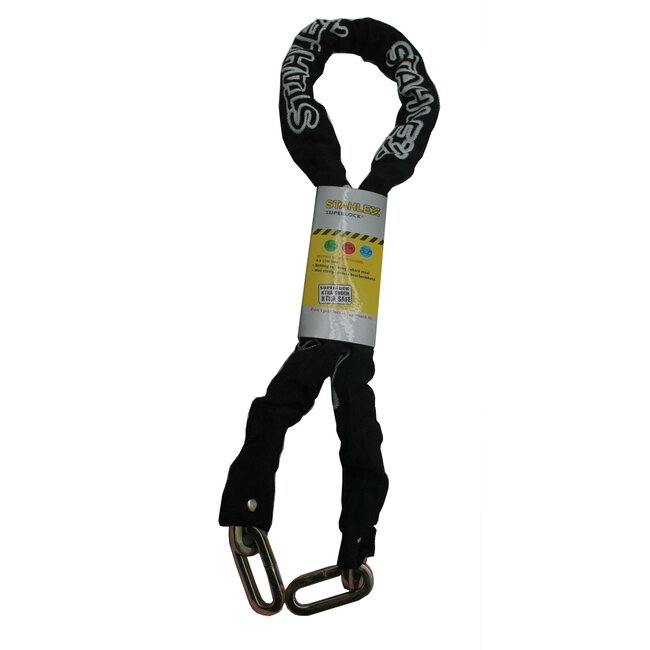 Stahlex Vierkante geharde ketting - 8 x 1200 mm - zwart