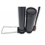 Benson Hogedruk fietspomp met manometer - 7 bar - zwart - 56 cm - aluminium