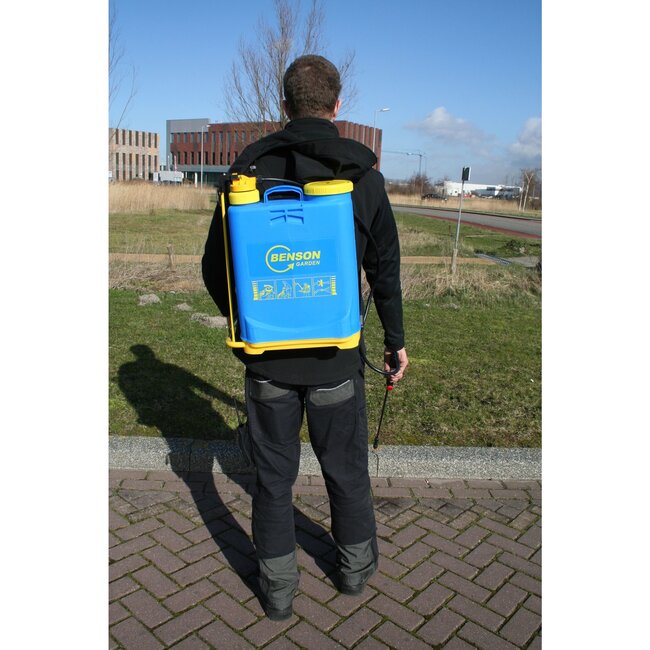 Benson Plantenspuit - Hoge Druk Rugspuit - 16 Liter - Verstelbare Draagriemen