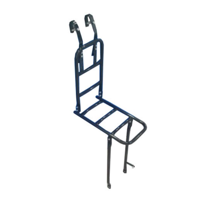 Benson Smalle zwarte fietsvoordrager - geschikt voor 24-28 inch fietsen - robuust en opvouwbaar - maximaal 15 kg