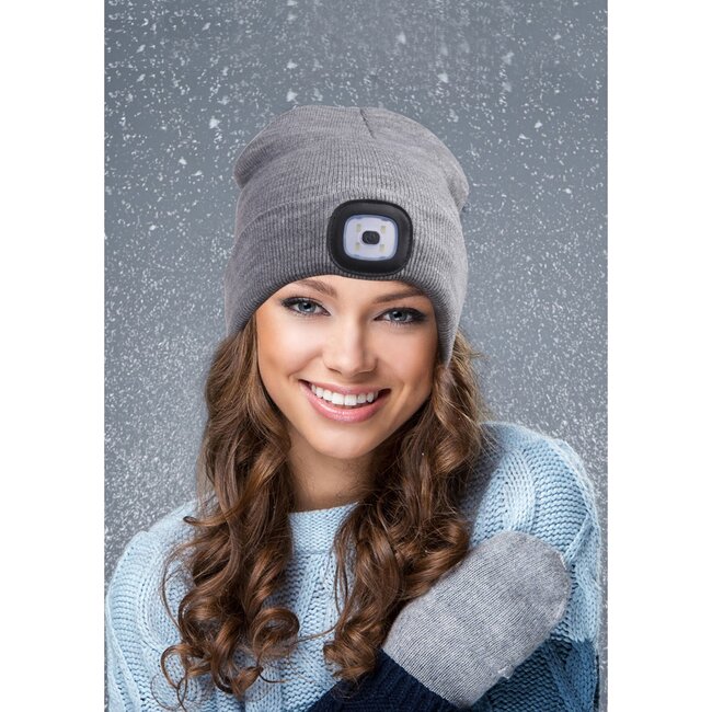 Benson Warme muts met LED-verlichting - Veiligheid en stijl - Mix kleur