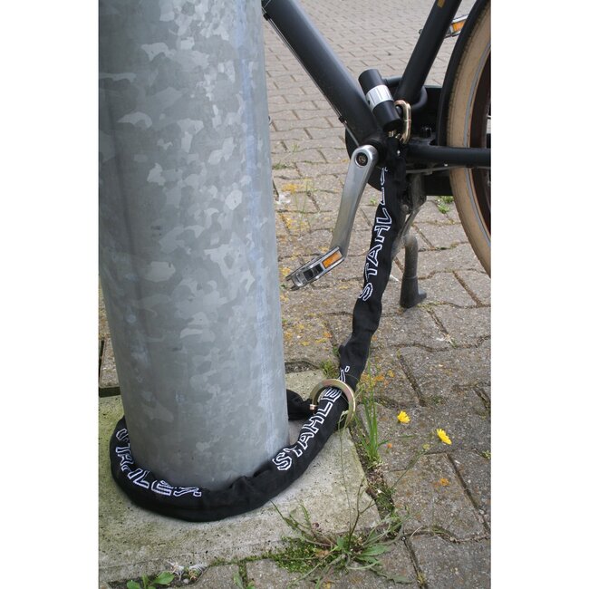 Stahlex Kettingslot - ART 3-sterren - 10 mm schakels - 140 cm - zwart