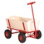 Benson Houten bolderkar - luchtbanden - 90x60x53 cm - draagvermogen 100 kg