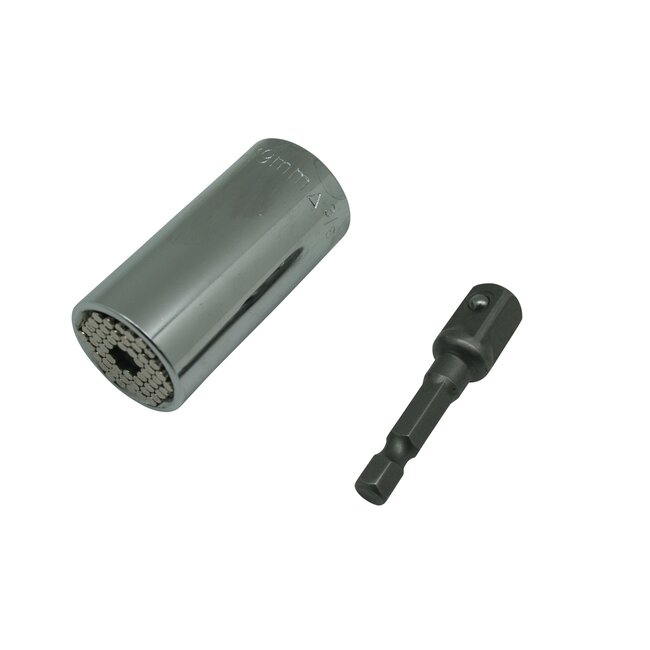 Benson Universele dopsleutel - 7 t/m 19 mm - Inclusief verlengstuk - Perfecte pasvorm