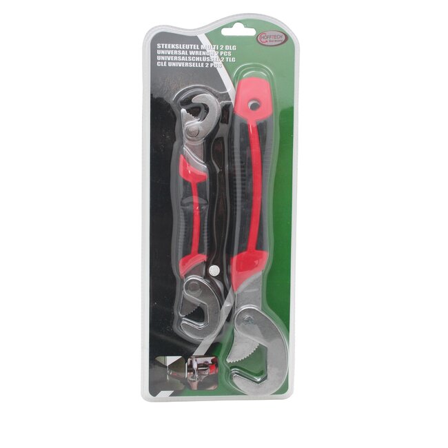 Hofftech Universele steeksleutelset - Automatisch aanpassen - 9-32 mm - Set van 2