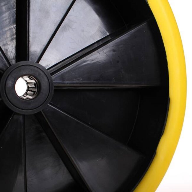 Benson Kruiwagenwiel - Anti-lek - Flex Lite - Lichtgewicht - 38 cm - Massief Rubber