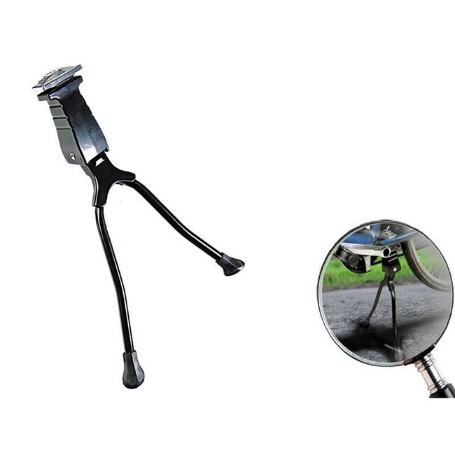 Benson Dubbele middenstandaard - extra stabiliteit - 26-28 inch - zwart