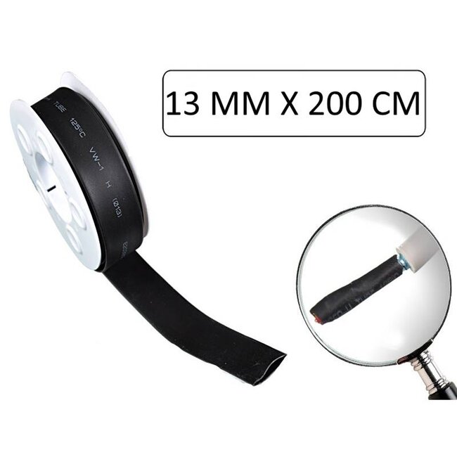 Benson Krimpkous - 13 mm - 2 meter - zwart - polyolefin - 3:1 krimpverhouding