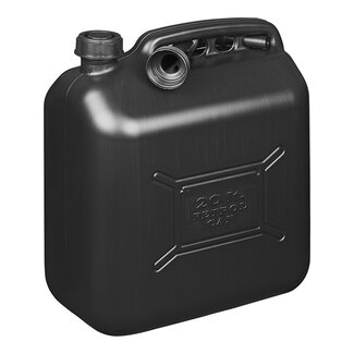 Benson Jerrycan - 20 liter - Kunststof - UN-gekeurd - Zwart - Met tuit en draaggreep