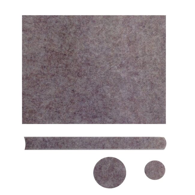 Benson 80-delige antikrasvilt set - grijs - diverse maten - sterk klevend