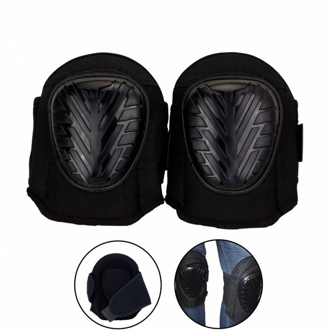 Hofftech Elastische kniebeschermers - Gelvulling - PVC-buitenschaal - Klittenbandsluiting - 1 paar