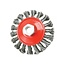 Benson Staalborstel 100 mm met getordeerd draad en 6 mm as voor metaal, hout, steen en lasnaden