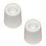 Benson Ronde deurstopper - wandmontage - rubber - 30 mm hoog - Ø 40 mm - wit - 2 stuks