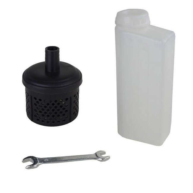 Hofftech Krachtige waterpomp - 2-takt motor - 1.5 kW - compact en lichtgewicht - corrosiebestendig - ideaal voor tuin en zwembad