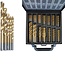 Hofftech 101-delige borenset - titanium coating - geschikt voor metaal, kunststof en hout - inclusief opbergcassette