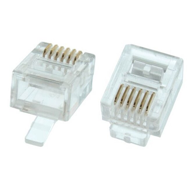 Benson Modulaire tangset - 25-delig - Inclusief RJ12 en RJ45 stekkers - Blauw of rood