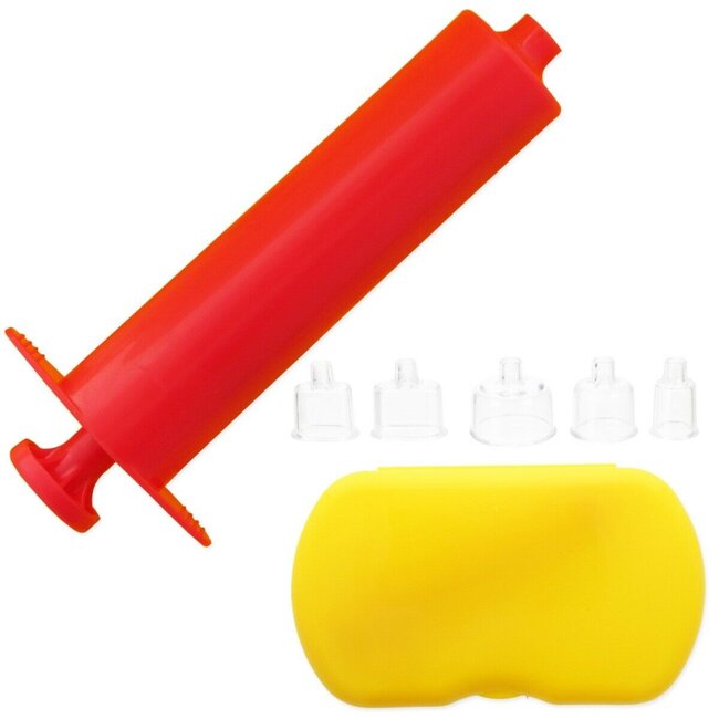 Lifetime Antigifspuit set - Beten & steken - Vacuümpomp - 6-delig - Rood/geel