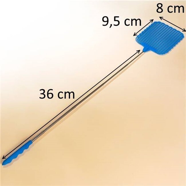 Benson Uitschuifbare vliegenmepper - telescopisch - 25 tot 47,5 cm - comfortabel - compact