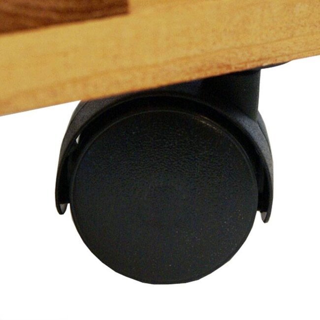 Benson Houten planten trolley - 30 x 30 cm - belastbaar tot 50 kg - licht gebeitst