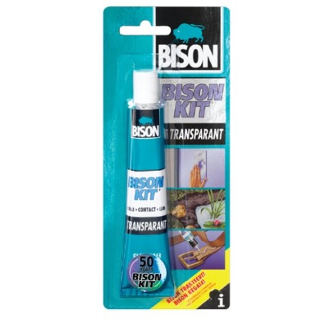 Bison Transparante contactlijm - glashelder - universeel - 50 ml