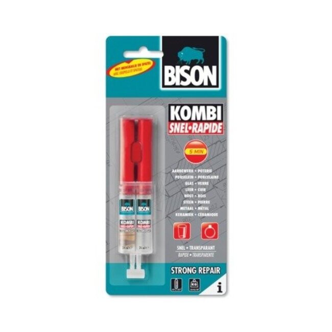 Bison Kombi Snel - Expoxylijm - 24 ml - Watervast