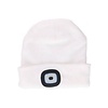 Benson Warme Muts met LED Verlichting - Wit - Hip en Veilig Benson Warme Muts met LED Verlichting - Wit - Hip en Veilig