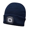 Benson Warme Muts met LED Verlichting - Blauw - Hip en Veilig Benson Warme Muts met LED Verlichting - Blauw - Hip en Veilig