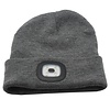 Benson Warme Muts met LED Verlichting - Grijs - Hip en Veilig Benson Warme Muts met LED Verlichting - Grijs - Hip en Veilig