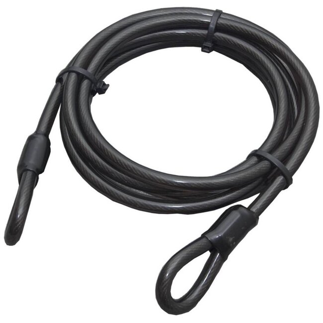 Stahlex Staalkabel met lussen - 2 meter - 12 mm - Geplastificeerd - Diefstalpreventie