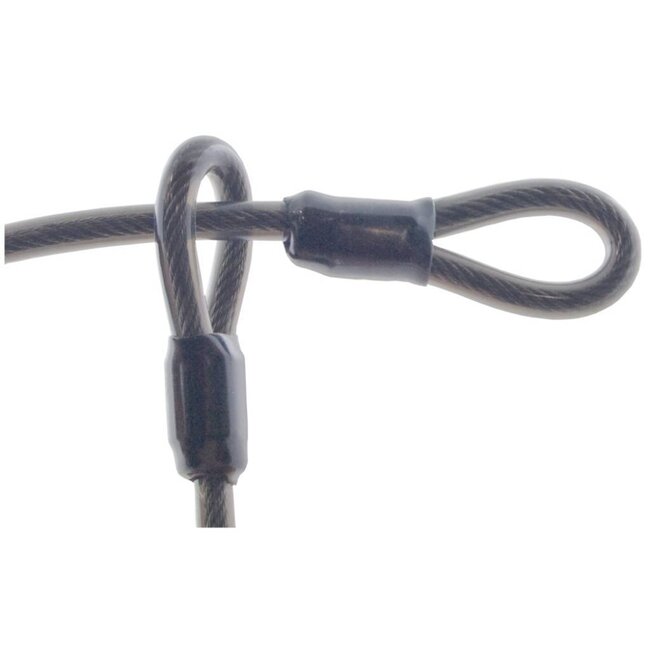 Stahlex Staalkabel met lussen - 2 meter - 12 mm - Geplastificeerd - Diefstalpreventie