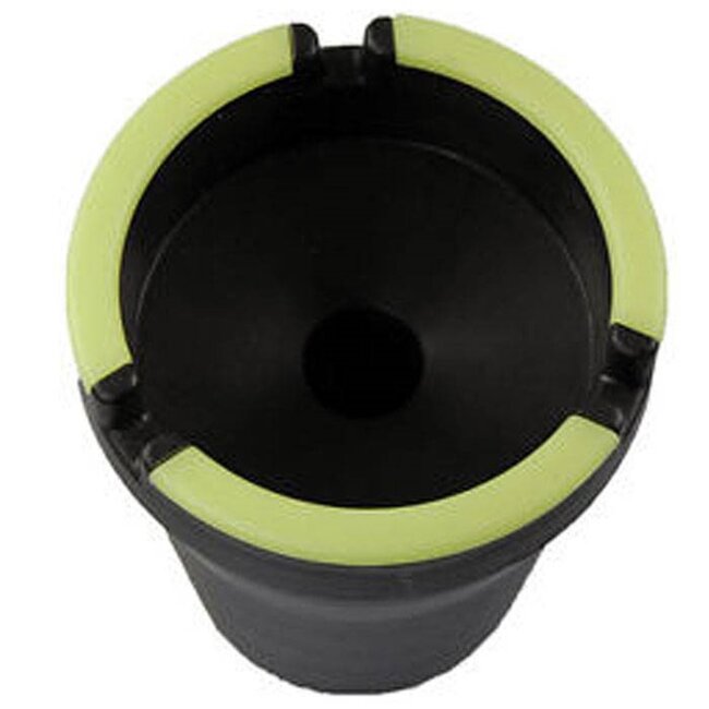 Benson Zelfdovende asbak - glow in the dark - zwart - 10.6 x 8 x 8 cm