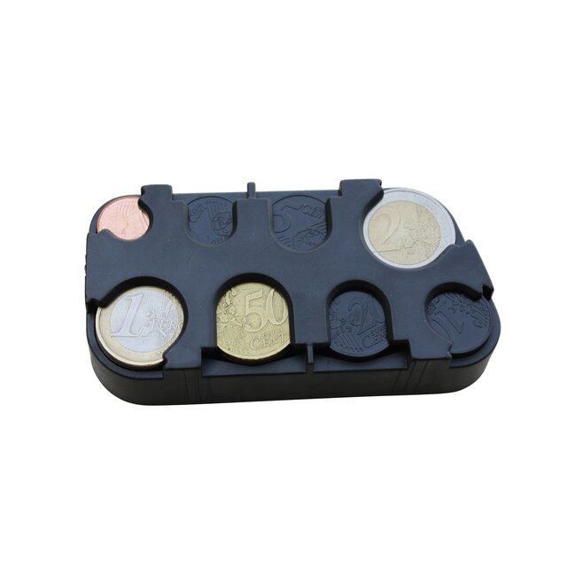 Benson Euromunt houder - Handig - Compact - Zwart - 10 x 5.2 cm