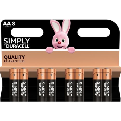 Duracell Duralock LR6 AA Batterijen 8 - Pack Duracell Duralock LR6 AA Batterijen 8 - Pack